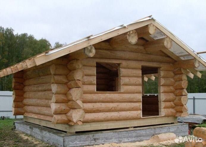 Срубы домов и бань