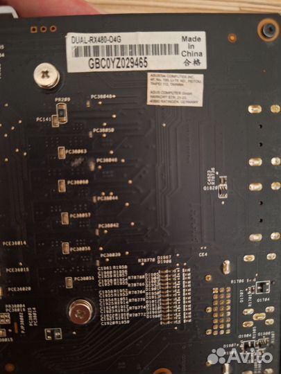 Видеокарта asus RX 480 4GB