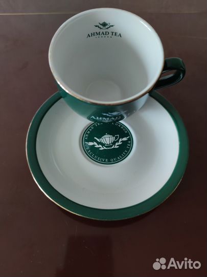 Чайная пара кружки блюдца Ахмад ahmad TEA