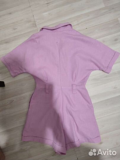 Льняной комбинезон XS