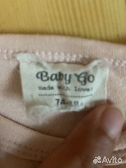 Боди на девочку 74 80