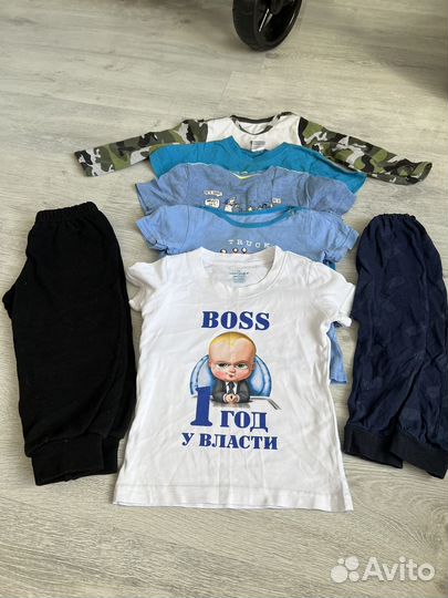 Вещи пакетом на мальчика 86-92р