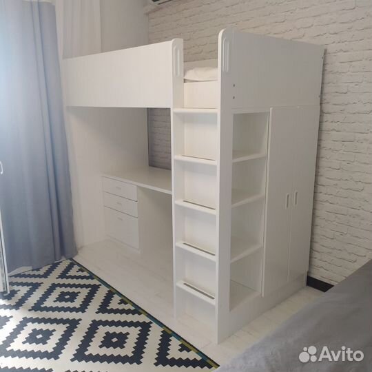 Кровать-чердак Polini Simple