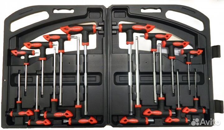 Набор ключей Т-образных torx/6-гранныхс шаром,16пр