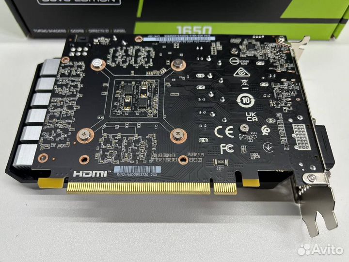 Видеокарта MSI GeForce GTX 1650 D6 ventus XS OCV3