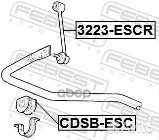 Втулка стабилизатора cdsbesc Febest