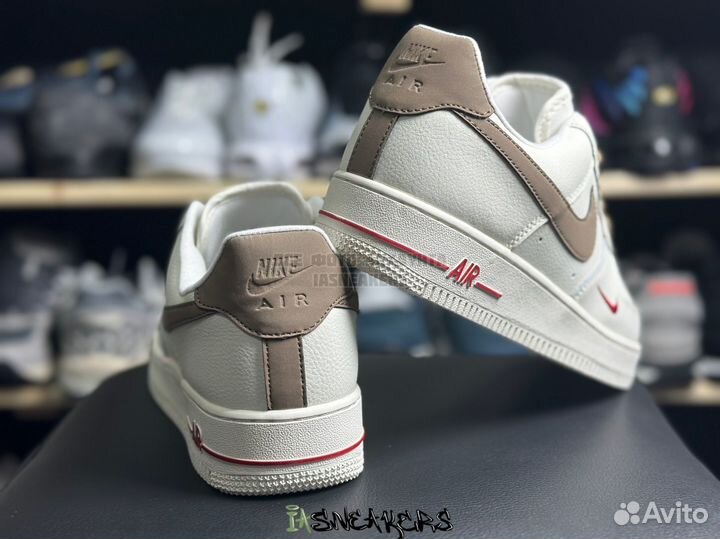 Кроссовки Nike Air force 1 бежевые 36-45