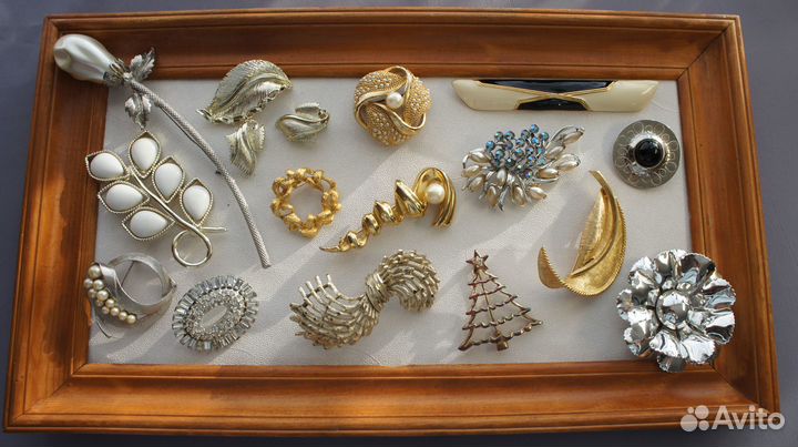 Винтажные броши Emmons