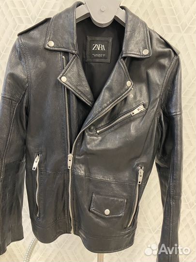 Куртка кожаная (натуральная) Zara