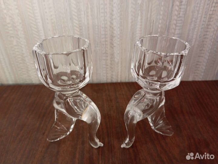 Хрустальные рюмки Лебеди