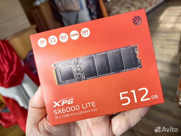 SSD накопитель adata XPG SX6000 Lite M.2 2280 512