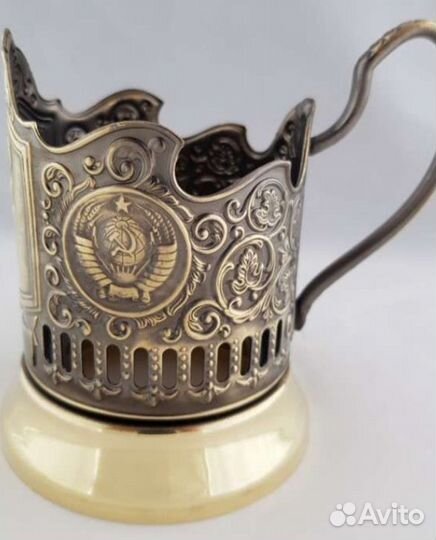 Подстаканник латунный 