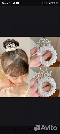 Ободок для волос с жемчугом