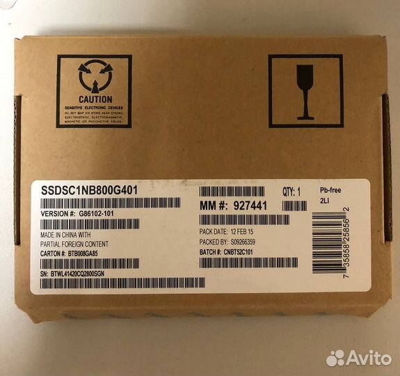 SSD Intel DC S3610 ssdsc1BG800G401 800гб