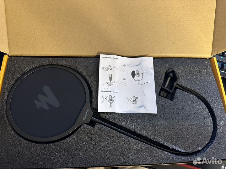 Конденсаторный микрофон, пантограф, держатель