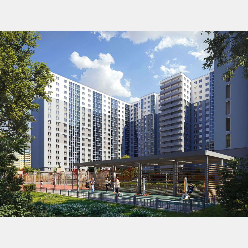 1-к. квартира, 43,3 м², 3/19 эт.