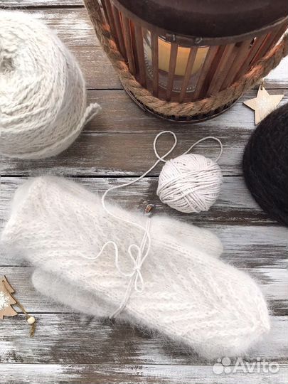 Варежки пуховые