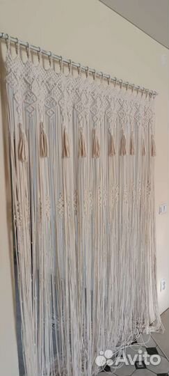 Штора в технике макраме
