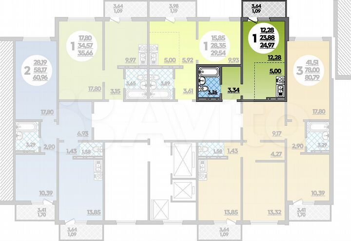 Квартира-студия, 25 м², 14/16 эт.