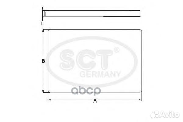 Фильтр салона audi A6 04- 2.0-4.2 SA1174 SCT
