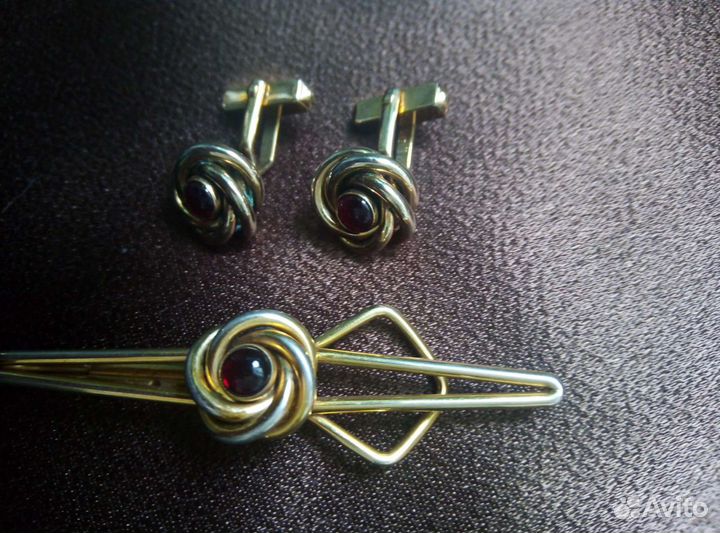 Запонки и зажим для галстука swank USA 50 годы