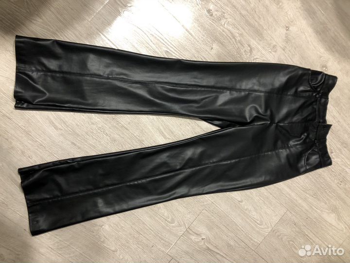Брюки кожа Zara