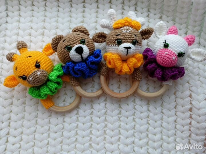 Игрушки погремушки, грызунок