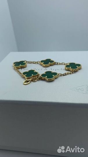 Браслет Van Cleef малахит