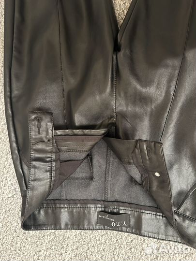 Кожаные брюки женские