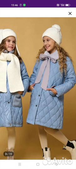 Пальто для девочки 140-146 см