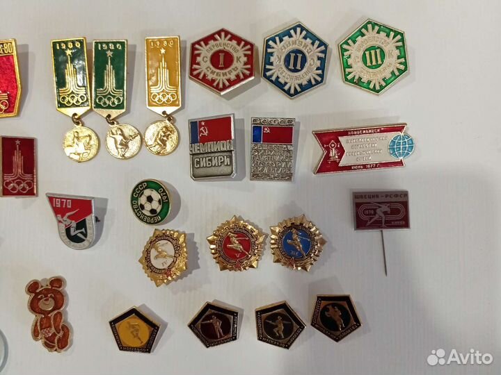 Значки СССР олимпиада 80