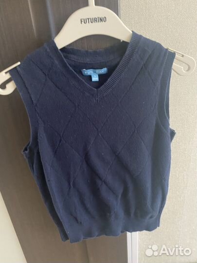 Жилетка для мальчика школьная 122