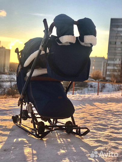 Детские санки коляска Ника детям 7-8к