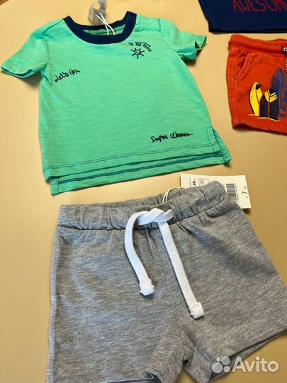 Вещи для мальчика лето 68р. Mayoral, Marines