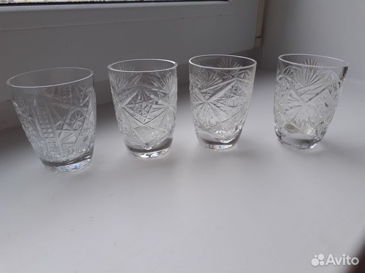 Рюмки СССР стекло, хрусталь