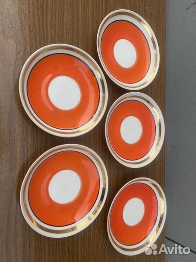 Чайные блюдца от сервиза,производства времен СССР