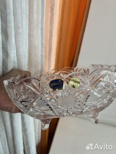 Хрустальная ваза Богемия