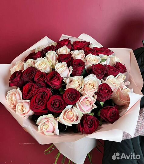 Роза оптом от 15шт. 101 роза Доставка