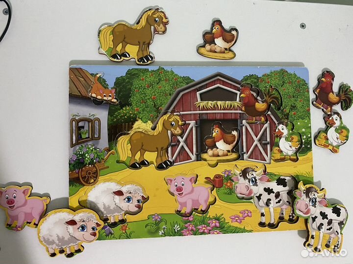 2 шт Деревянный сортер монтессори