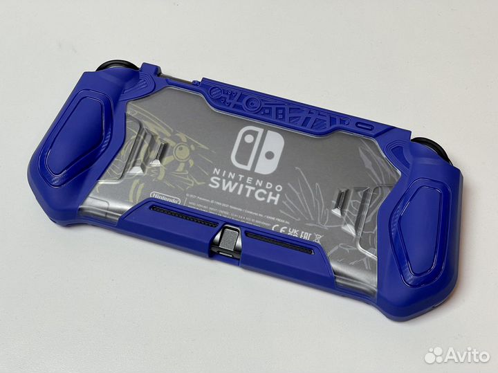 Грип-кейс для Nintendo Switch Lite (чехол синий)