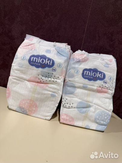 Подгузники mioki 1 nb 17шт