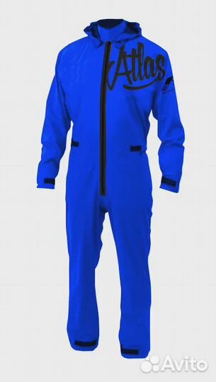 Сухой гидрокостюм atlas suit sport blue