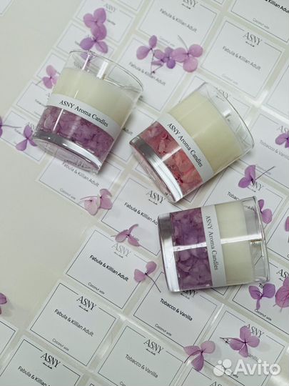 Ароматическая свеча ручной работы