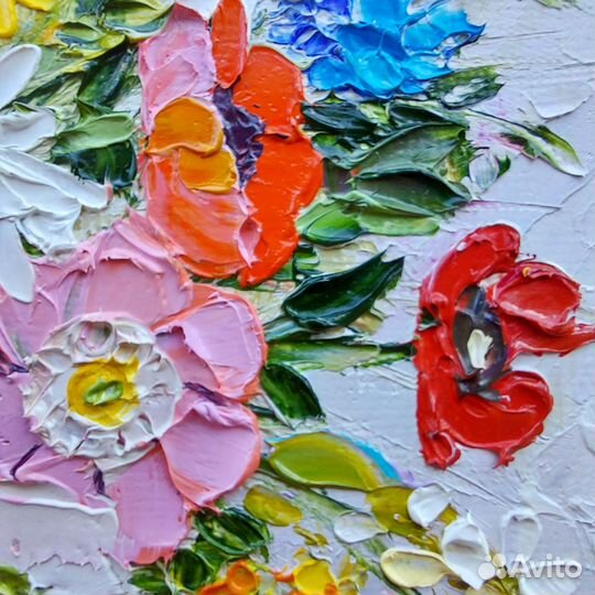 Картина с цветами 