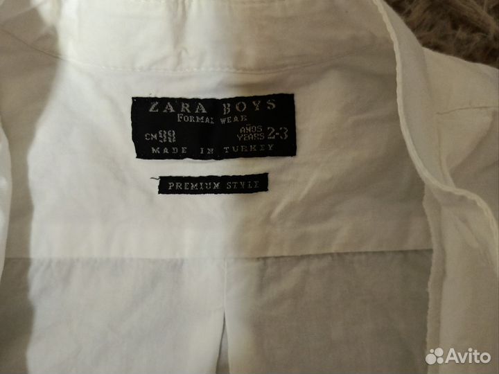 Рубашка с дл рукавом для мальчика 98р zara