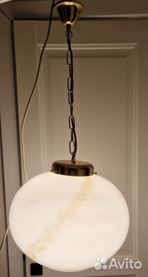 Редкий Светильник Шар подвесной Чехия Винтаж