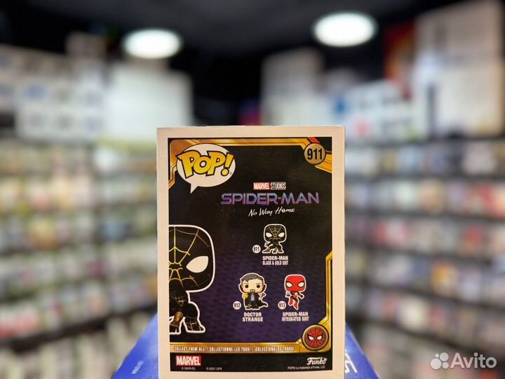 Фигурка Funko POP Человек-Паук в черно-золотом кос