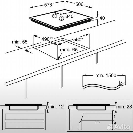 Варочная панель Zanussi ZEV56240FA