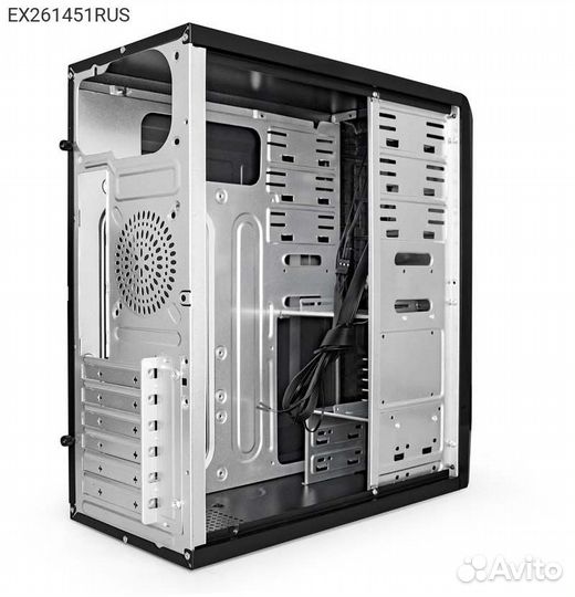 Корпус Exegate CP-601 Miditower 500Вт Чёрный, EX26