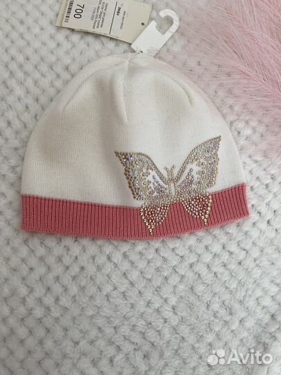 Шапка для девочки Новая 52-54 размер
